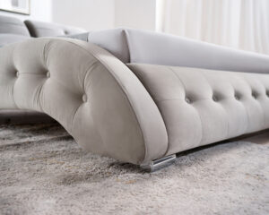 Διπλό κρεβάτι Jeremy για στρώμα 140x200cm με τελάρο, Γκρι 180x240x95cm - AL-JER458