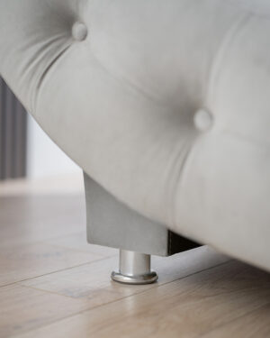 Διπλό κρεβάτι Jeremy για στρώμα 140x200cm με τελάρο, Γκρι 180x240x95cm - AL-JER458