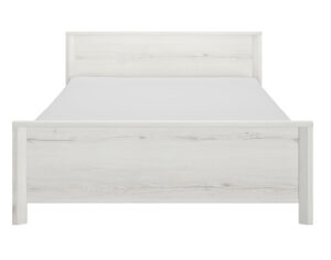 Lugano κρεβάτι διπλό 209x146x80εκ. ( για στρώμα 140x190εκ. ή 140x200εκ. )  Whitewashed Oak