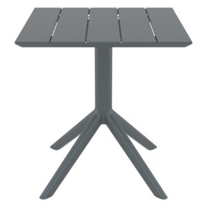 PARIS DARK GREY 70X70X74εκ. ΤΡΑΠΕΖΙ ΠΟΛ/ΝΙΟΥ