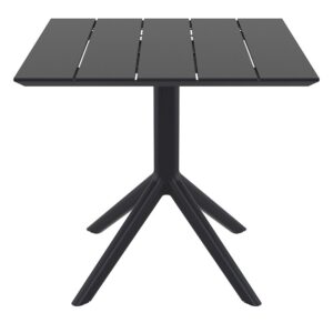 PARIS BLACK 80X80X74εκ. ΤΡΑΠΕΖΙ ΠΟΛ/ΝΙΟΥ