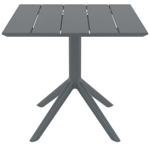 PARIS DARK GREY 80X80X74εκ. ΤΡΑΠΕΖΙ ΠΟΛ/ΝΙΟΥ