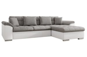 Γωνιακός καναπές - κρεβάτι Liani με αποθηκευτικό χώρο, 280x160x76cm, Γκρι ανοιχτό και Γκρι σκούρο - Δεξιά Γωνία - PL7481