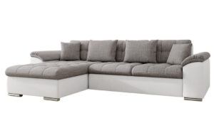 Γωνιακός καναπές - κρεβάτι Liani με αποθηκευτικό χώρο, 280x160x76cm, Γκρι ανοιχτό και Γκρι σκούρο - Αριστερή Γωνία - PL1075