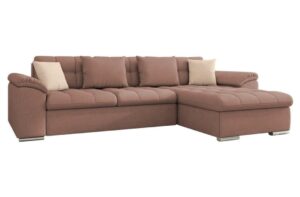 Γωνιακός καναπές - κρεβάτι Liani με αποθηκευτικό χώρο, 280x160x76cm, Ροζ - Δεξιά Γωνία - PL2801