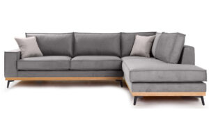 Γωνιακός καναπές Coli, 290x235x95cm, Γκρι- Δεξιά Γωνία - PL8019