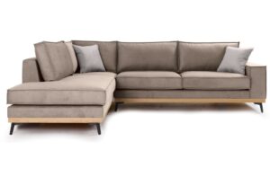 Γωνιακός καναπές Coli, 290x235x95cm, Μπεζ - Αριστερή Γωνία - PL2376