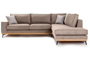 Γωνιακός καναπές Coli, 290x235x95cm, Μπεζ - Δεξιά Γωνία - PL1670