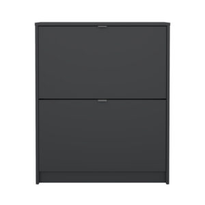 Shoes παπουτσοθήκη με 2 πτυσσόμενες πόρτες ( έως 12 ζευγάρια παπούτσια )  70,3x24x85,2cm. Γκρι