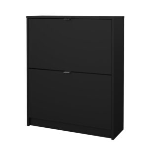 Shoes παπουτσοθήκη με 2 πτυσσόμενες πόρτες ( έως 12 ζευγάρια παπούτσια ) 70,3x24x85,2cm. Μαύρο