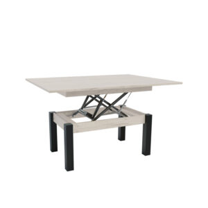 Τραπέζι Σαλονιού Transformer Λευκό 90x60x50cm