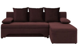 Γωνιακός καναπές - κρεβάτι Ramo αναστρέψιμος με αποθηκευτικό χώρο , 191x142x83cm, Καφέ - PL4216