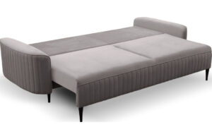 Καναπές - κρεβάτι Art με αποθηκευτικό χώρο, 244x102x92cm, Γκρι σκούρο - PL2891