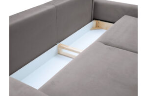 Καναπές - κρεβάτι Art με αποθηκευτικό χώρο, 244x102x92cm, Γκρι σκούρο - PL2891