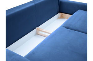 Καναπές - κρεβάτι Art με αποθηκευτικό χώρο, 244x102x92cm, Μπλε σκούρο - PL2810