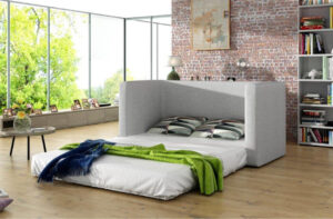 Καναπές - κρεβάτι Nora, 132x70x65cm, Μαύρο - PL1739