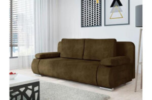 Καναπές - κρεβάτι Mena με αποθηκευτικό χώρο, 200x92x77cm, Καφέ - PL1638