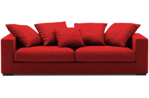 Καναπές - Διθέσιος Palo, 160x90x71cm, Κόκκινο - PL5381