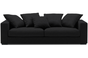 Καναπές - Διθέσιος Palo, 140x90x71cm, Μαύρο - PL5172