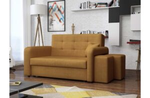 Καναπές - κρεβάτι Vima Διθέσιος με αποθηκευτικό χώρο , 138x98x85cm, Μουσταρδί - Δεξιά Γωνία - PL7936