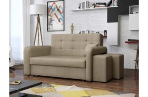 Καναπές - κρεβάτι Vima Διθέσιος με αποθηκευτικό χώρο , 138x98x85cm , Μπεζ - Δεξιά Γωνία - PL7345