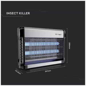 Εντομοπαγίδα V-TAC με δύο λάμπες φθορισμού UV 2x10W 11180
