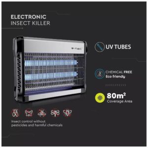 Εντομοπαγίδα V-TAC με δύο λάμπες φθορισμού UV 2x10W 11180