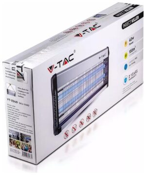 Εντομοπαγίδα V-TAC με δύο λάμπες φθορισμού UV 2x20W 11182