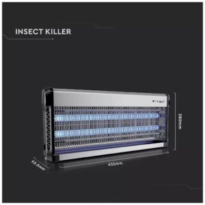 Εντομοπαγίδα V-TAC με δύο λάμπες φθορισμού UV 2x20W 11182