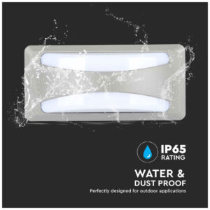 Απλίκα LED 12W 230V 1160lm 130° IP65 230x110x76mm Ψυχρό Λευκό Γκρι Σώμα 218247 V-TAC