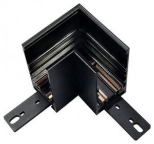 V-TAC Σύνδεσμος Ράγας Φωτιστικών Γωνία Μαύρος για Σποτ σε Μαύρο Χρώμα 7972