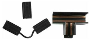 V-TAC Σύνδεσμος Ράγας Φωτιστικών Ταφ Μαύρος για Σποτ σε Μαύρο Χρώμα 7975