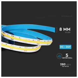 512 12W LED COB STRIP LIGHT WITH 6000K IP20 24V
