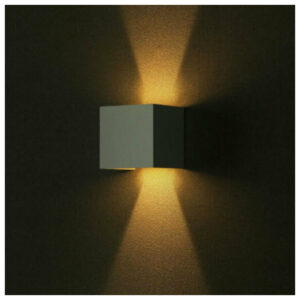 V-TAC Επιτοίχιο Φωτιστικό LED 5W 230V 5°-120° 700lm IP65 Τετράγωνο Up-Down Άσπρο Ζεστό Λευκό 217079