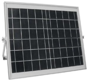 V-TAC LED ηλιακό φωτιστικό δρόμου Samsung 50W ψυχρό λευκό 6000K με γκρι/λευκό σώμα για ιστό & τοίχο με τηλεχειριστήριο