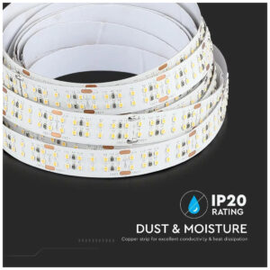 V-TAC Ταινία LED SMD 24V 30W 2850lm/m 360LEDs/m 120° IP20 Φυσικό Λευκό 212581 (5 μέτρα)