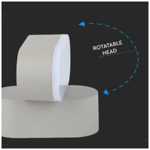 V-TAC Φωτιστικό Τοίχου Απλίκα Κινητή Γκρι 6W IP65 Φως Ημέρας 218291