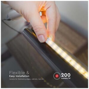 Tαινία LED DC: 24V SMD2835 4W/m 90LEDs IP20 3000K 800lm/W 5 μέτρα