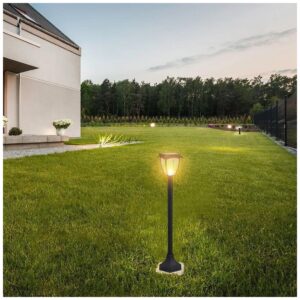 V-TAC LED ηλιακό φωτιστικό κήπου δαπέδου 2W IP65 CCT με μαύρο σώμα 2891