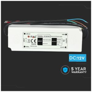 V-TAC Τροφοδοτικό Αδιάβροχο IP67 DC:12V 150W PRO 3250