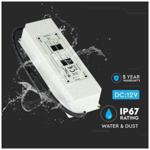 Τροφοδοτικό Πλαστικό 100W PRO 12V Αδιάβροχο IP67 Κλειστού Τύπου 3251