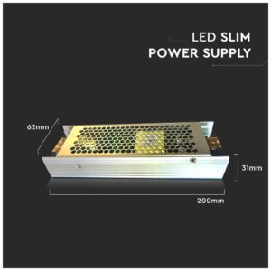 V-TAC Τροφοδοτικό Μεταλλικό 150W 24V DC IP20 3253