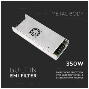 V-TAC Τροφοδοτικό Μεταλλικό Slim IP20 DC:24V 350W 3263
