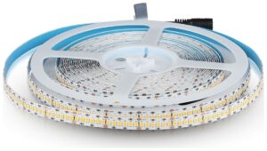 LED Ταινία V-TAC 24V 18W Samsung 240 led smd 2835/m Θερμό Λευκό 3000Κ CRI95+ 10Μ 331