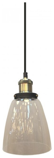 Κρεμαστό Φωτιστικό Vintage  V-TAC Διάφανο Γυαλί και ντουί Ε27 Φ140mm 3735