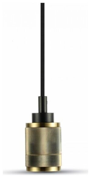 Κρεμαστό Φωτιστικό V-TAC Αλουμίνιο Ριγωτό Χρώμα Μπρονζέ με ντουί Ε27 3814