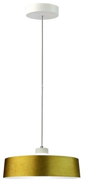 Ολοκληρωμένο Κρεμαστό Φωτιστικό V-TAC 7W Μέταλλο και Ακρυλικό Χρυσό Λαδί Φ340 Φως Ημέρας 3932