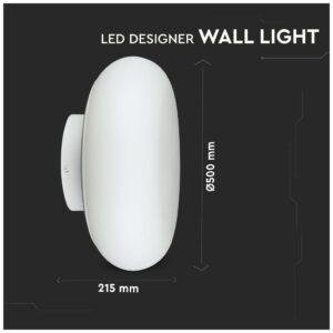 LED V-TAC Φωτιστικό Τοίχου Οροφής 40W Στρογγυλό Εξωτερικό Θερμό Λευκό Triac Dimmable 40061