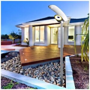 V-TAC Ηλιακό φωτιστικό κήπου LED 20W IP65 Φυσικό λευκό 4000K με ασημί και λευκό σώμα και ανιχνευτή κίνησης 5505 V-TAC Ηλιακό φωτιστικό κήπου LED 20W IP65 Φυσικό λευκό 4000K με ασημί και λευκό σώμα και ανιχνευτή κίνησης 5505