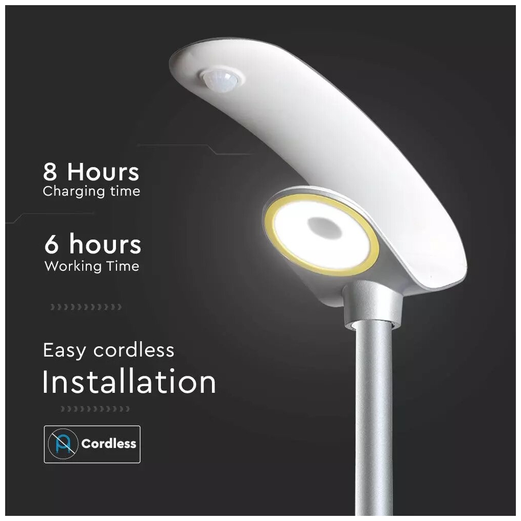 5505-i4_jpg_skroutz_skroutz V-TAC Ηλιακό φωτιστικό κήπου LED 20W IP65 Ψυχρό λευκό 6400K με ασημί και λευκό σώμα και ανιχνευτή κίνησης 5506